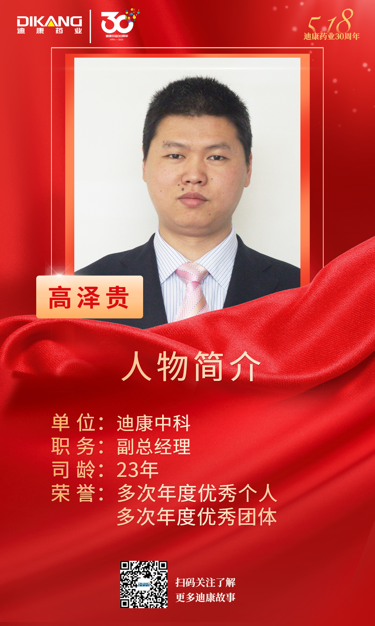 【太阳成集团tyc7111cc药业30周年人物专访】同心30载 同行太阳成集团tyc7111cc人——（十二）高泽贵：失败是成功之母 成功是失败之父